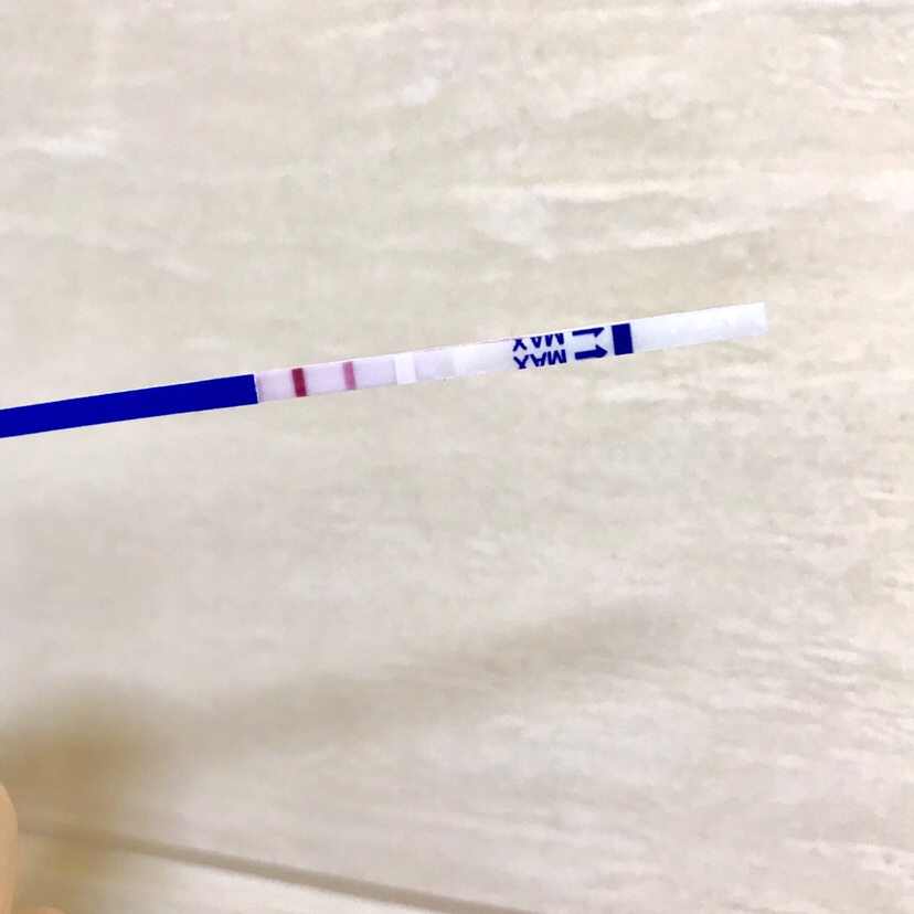 这样算很明显了吧

然后早上再去了妇科检查抽血了
等下3:30去看结果...
好紧张🤣🤣🤣
如果真的怀了，希望一切顺利啊！！