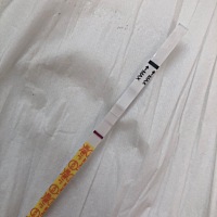 例假推迟四天早孕一深一浅，隔天测就又成阴性了 例假推迟4天，一深一浅 例假推迟五天，又只有一条