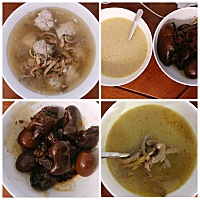月子餐第2️⃣6️⃣天🍲 早餐：小米粥➕酒酿蛋 上午：墨鱼干肉丸汤（无盐，超级好吃） 午餐：小米...