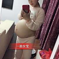 看肚型猜男女，希望凑成好字，儿女双全，图一是我生一胎女儿得肚子，孕吐到四个月，图二图三是现在快35...