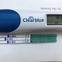 试纸颜色也变深了  依次顺序 9/21 9/22 9/23 希望我的米奇宝宝牢牢的抓住妈妈的子宫 加油！ 家里最后一...