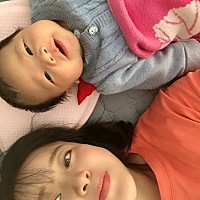 1个月9天的时候拍的 出了月子比之前胖了20斤 什么时候能瘦啊😭😭