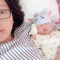 迟来的报喜，2019年9月30日凌晨4点01分，可爱的小灿燚出世啦，七斤六两，男宝一枚😘😘😘