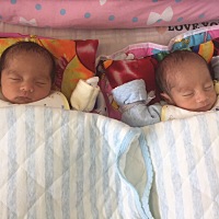 2019年9月19日10：34    ，10：34：50剖腹产    龙凤胎   😁😁😁娘三平安