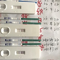 末次月经9.13-15,连查了三天都是一深一浅。还没过月经期，算是中奖了吗？多久能测出双红？