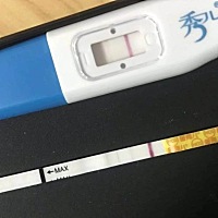 (转载)昨天早上晨尿测到明显印，很多柚子都说容易炸胡，晚上再用金.秀.儿测，测到灰印了..后面再加测了...