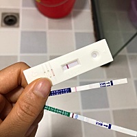 备孕七个月每个月排卵后都各种测，各种失望，什么时候才迎来我的宝贝，希望这个月这些能变成大红双杠吧！