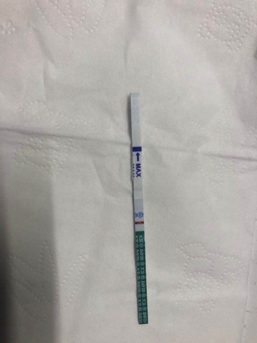 6号来的大姨妈，经期4天，然后大概19号同房，这个是刚刚晚上测的，