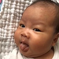 小黑娃，晒黄疸，晒黑了！