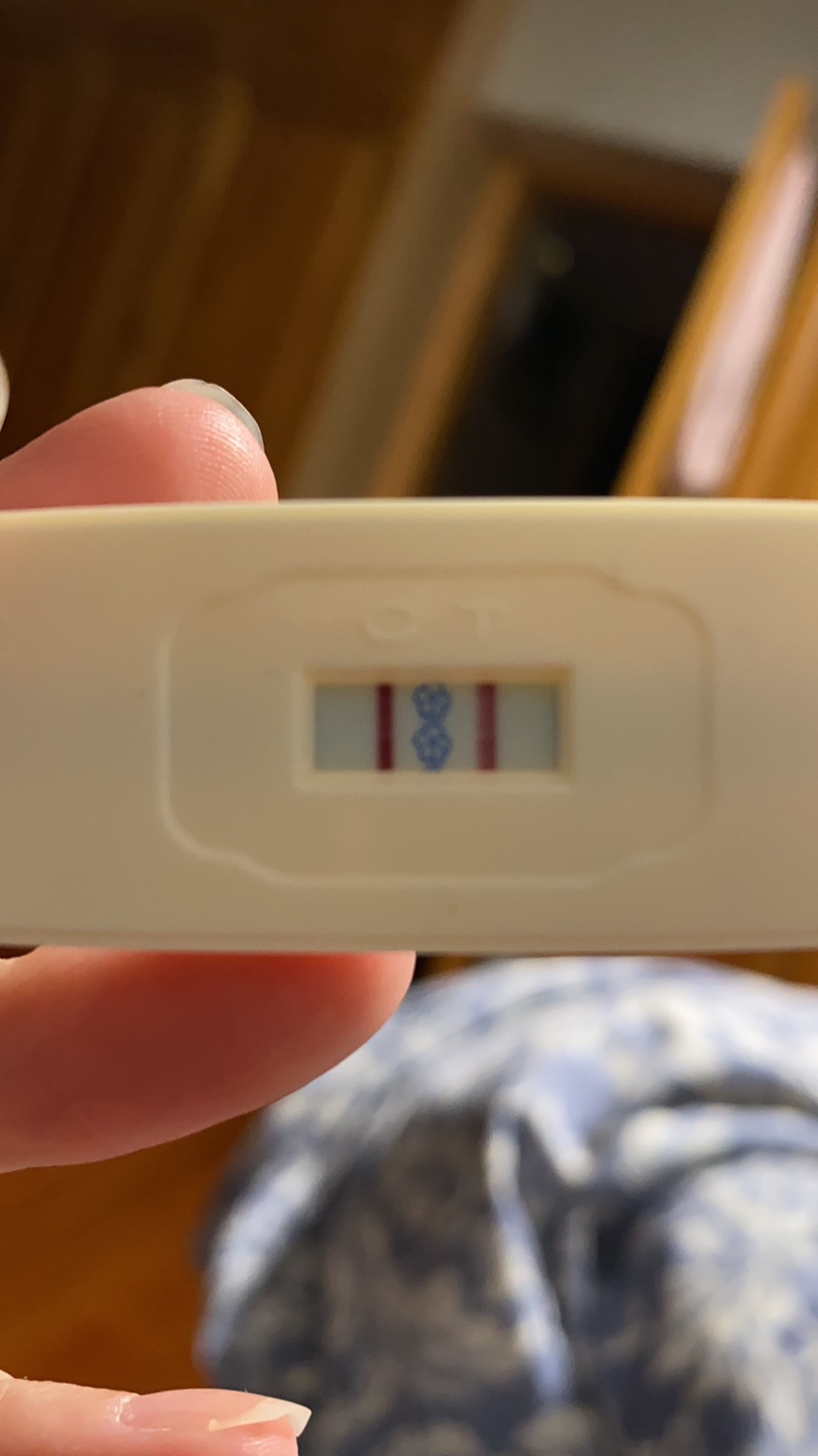 今天早上可丽蓝测的