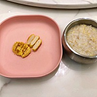 芝士香煎鸡块➕娃娃菜排骨粥