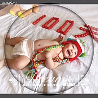 本来想去外面给宝宝拍百日照！之前很早就定了！可是婆婆说外面冷！天气暖和了再拍吧！我们就再家里拍了...