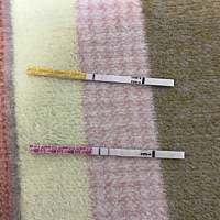 什么情况？用早孕纸测到一个有印子，一个有淡粉印子，然后我在八号测也有印子金秀儿排卵测纸颜色也深些 ...