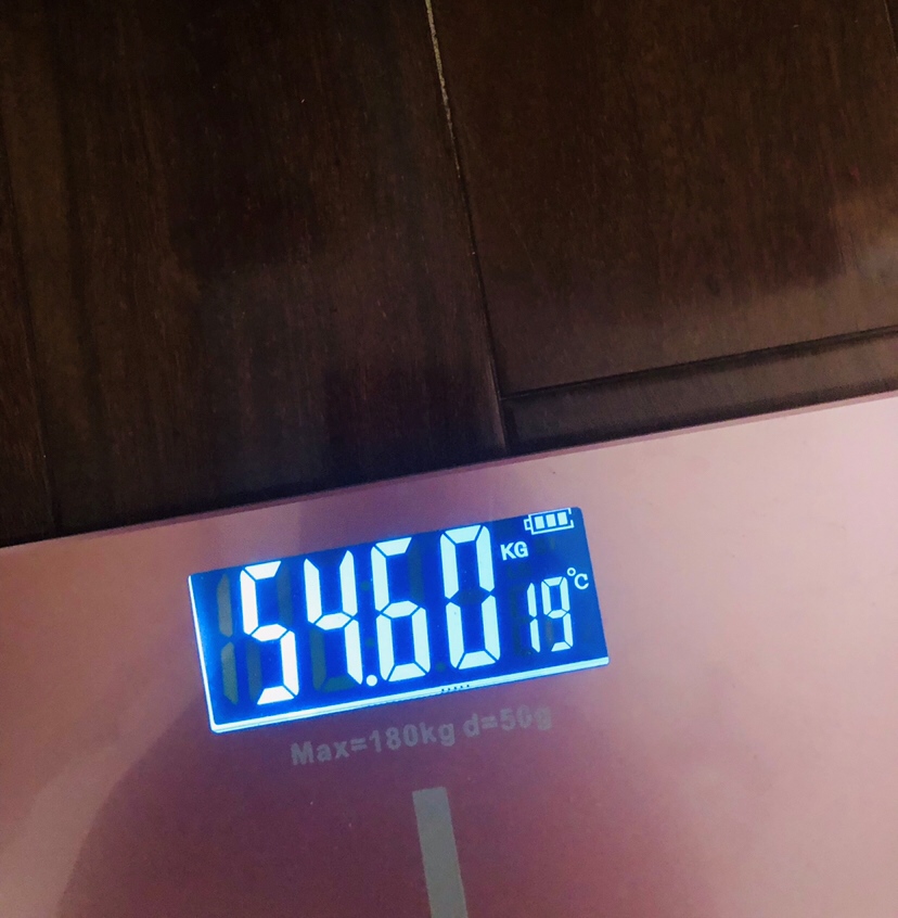 昨天的体重