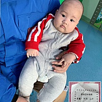 小二胖4个月26天 今天接种五价口轮，顺便检查一下身体 71cm     9.21kg 经常8天才拉粑粑，攒肚😂 一天...