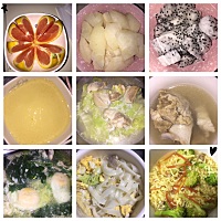 这就是我的月子餐，自己动手，丰衣足食，我妈来照顾我一个星期每天基本都让我吃鸡或者顿的猪脚，老人家...