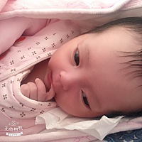 星星一个月啦，虽然奶你的时候，无数次想把你塞回去