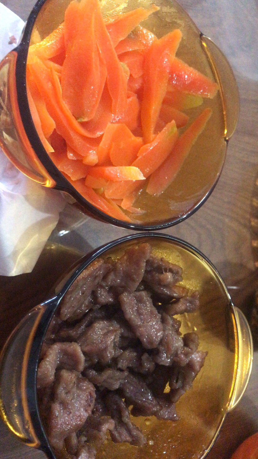 清炒胡萝卜 牛肉