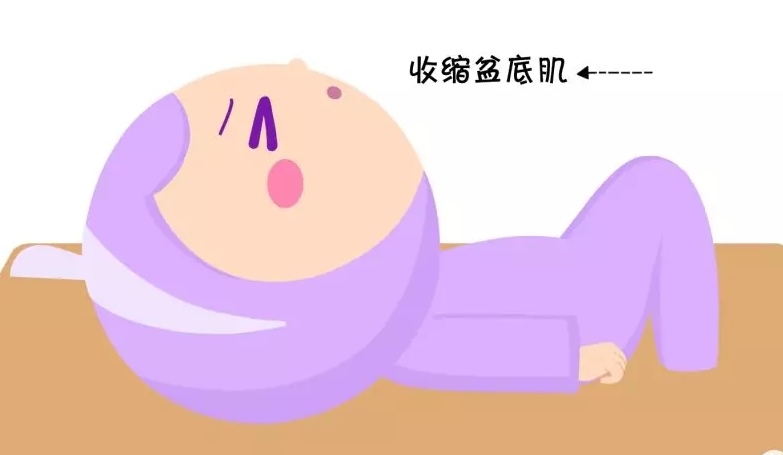 4.Kegel运动
建议产后42天后可以开始Kegel运动。仰卧平躺在床上双膝弯曲；收缩骨盆底肌肉,就像平常解小便中途忽然憋住的动作；保持收缩3-5秒,逐渐延长至5-10秒，放松5-10秒,如此重复盆底肌的收缩与放松,每天2-3次，每次10-15分钟。只要做法正确且持之以恒,便秘治疗的成功率可达70%左右,而且无论是坐着躺着甚至站着,皆可轻松操作。