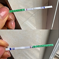 末次月经12.9号，29号排卵，图一是昨天测的，图二是今早测。不知道是不是测的有问题，心里一直不确定�...