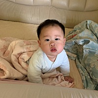 快九个月了，这几天有出牙仔的症状，之前一夜睡到天亮的，现在一晚起几次哭闹，口水直流，期待你的小牙...