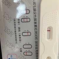 上次月经14号来，1号同房，现在月经推迟四天了，试纸一条杠，这是没中吗？