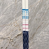 之前姨妈都是提前两三天，上个月同房推迟了五天，25号还是来了。这个月不清楚几号来，测了两天，大家帮...