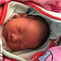 选择大年初一出来，提早了半个多月，急不可待的小子，剖宫产6.9斤