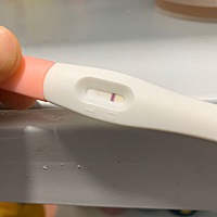 排卵期2月3号，还有6天来大姨妈，这期间一直有姨妈感，这两天还头疼，早上测一条杠，晚上看又有一道灰灰...
