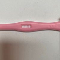 请各位大佬帮我看看是不是怀孕了？前几天拿试纸测是白板  今天验孕棒感觉有点灰印但不是很明显