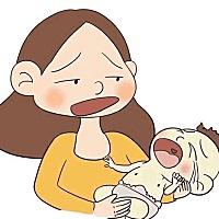 从出院后没一天能睡个好觉的，先是伤口痛周身骨痛没几天又乳腺炎，现在算是跟家婆、老公的姐姐姐夫一起...