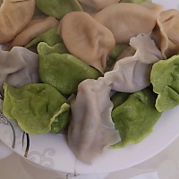 哈哈，彩色饺子来一盘，