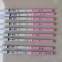 为什么我测不到强阳，2月23号大姨妈，27号过去，28号测排卵，只有3月5号明显一点，好焦灼！！！！