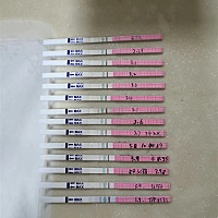 下午五点半测的，看着加深了，但总不是特别红，焦灼