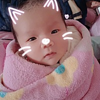 2020/02/14日的情人节米妮，终于快满月了