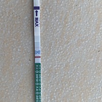 浅浅的一道，不知道是不是怀孕了，上个月20号来的，一般我都会提前5天来月经