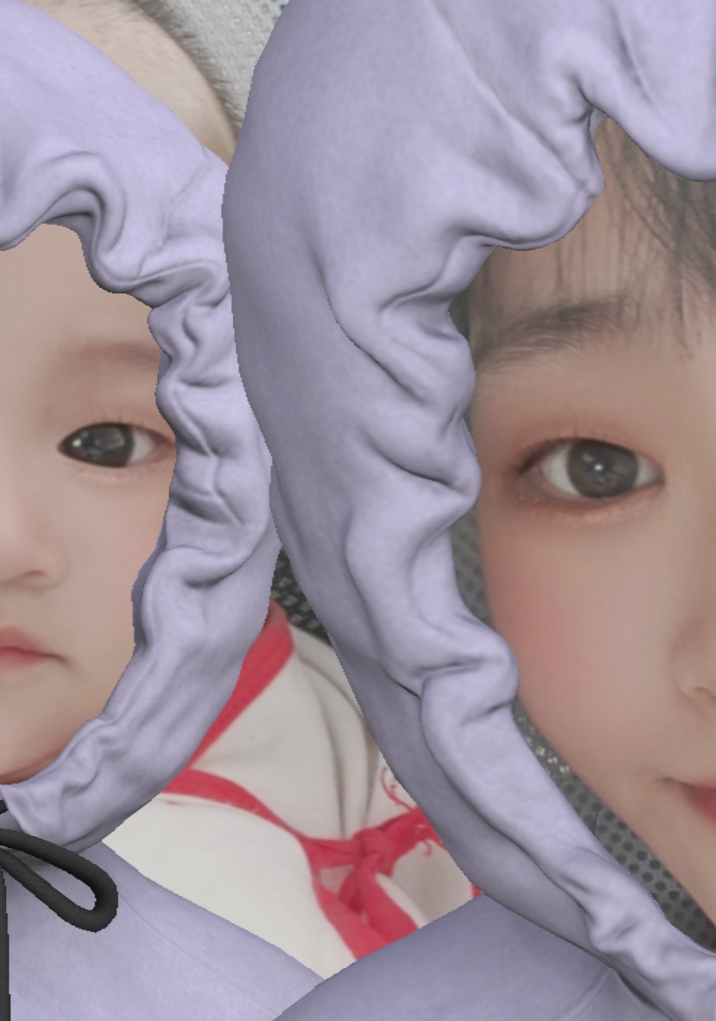 看我和妈妈的大眼睛  👀