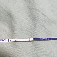 今天排卵后第十一天，之前一直用便宜的试纸没测出来，今天买了几个别的牌子，出现了一道杠，虽然还不确...