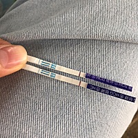 比昨天明显一点，好奇为啥用大卫都测不出来，毓婷的都可以测