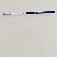 这是5分钟之内的结果  月经还有3天才会来  前两天有少量出血  不知道是不是有了  试纸准吗