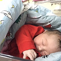 39周顺产男宝宝一枚，儿女双全了～愿所有宝妈都能如愿❤️