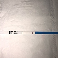 10号排卵 放大看是不是有很浅的两条印啊  我看了一天 眼睛要瞎了 用手电筒看好像是有两条很浅的印 排卵...
