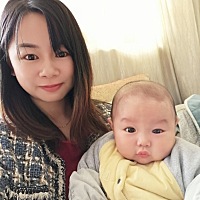 一个人带娃，真心累，晚上孩子睡觉了我倒头大睡。