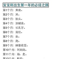新生儿宝宝一岁以内育儿知识！ ​​​​