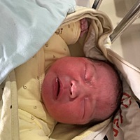今天上午10.51分，刨腹产生了健康六斤七两千金一枚！