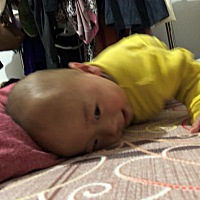 我宝宝太喜欢头撑着往前跑了，真的太喜欢了