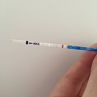 中午吃过饭又测试的，是中了吗？