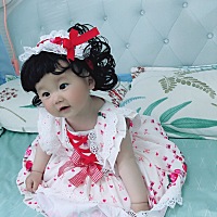 还是决定买条小裙子给我家宝宝，第二天就下手啦！提前穿上试试看真是太乖太可爱了，终于让我感受一下有...