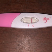 这是今天早上测的，还有两天就来月经了