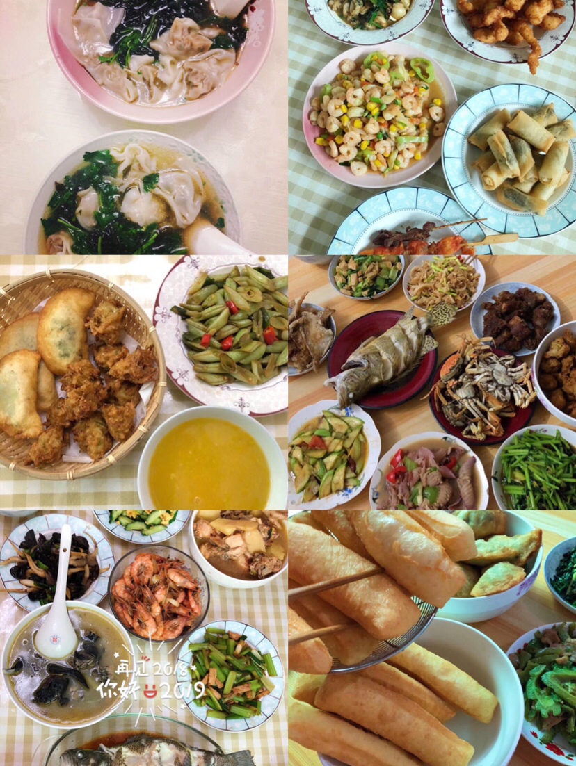 婆婆做的日常饭菜